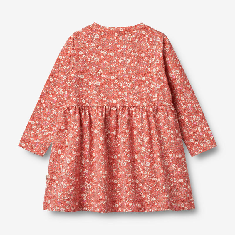 Wheat Main Jersey-Kleid L/S Sessa Dress 9422 coral flowers