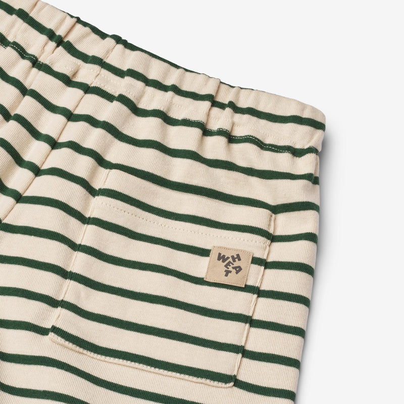 Wheat Main Jersey-Shorts Kalle Shorts 4142 green stripe