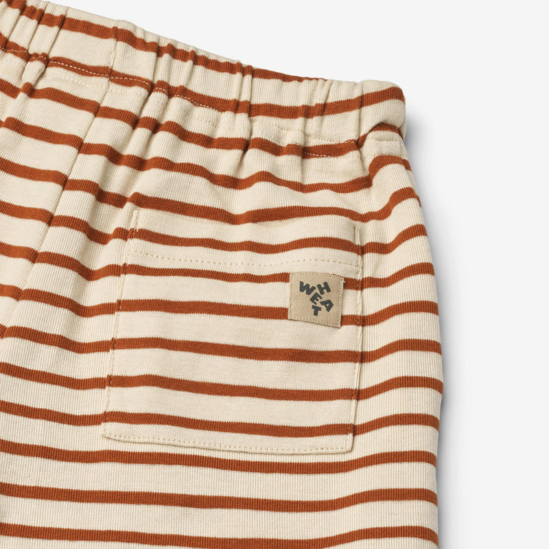 Wheat Main Jersey-Shorts Kalle Shorts 9447 warm caramel stripe