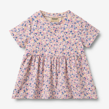 Wheat Main Jersey Dress Anna Dress 9649 pink blue flowers