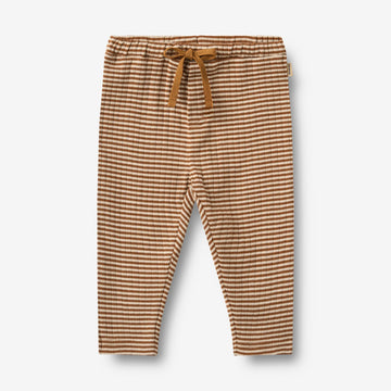 Wheat Main Jersey Hose Manfred Trousers 3017 warm hazel stripe