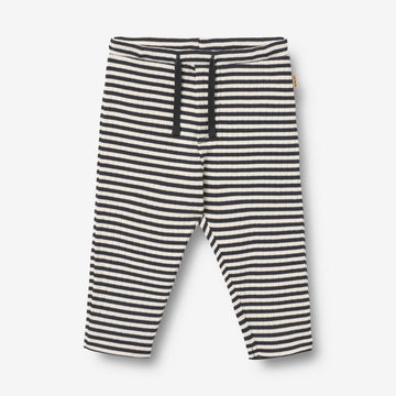 Wheat Main Jersey Hose Manfred Trousers 9432 navy rib stripe