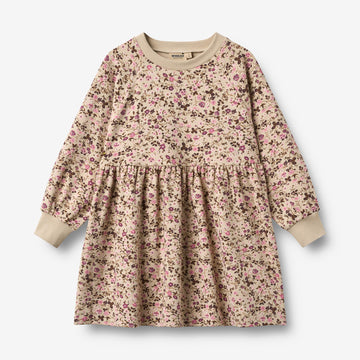 Wheat Main Jersey Kleid Dorthea Dress 9769 soft sand flower wine