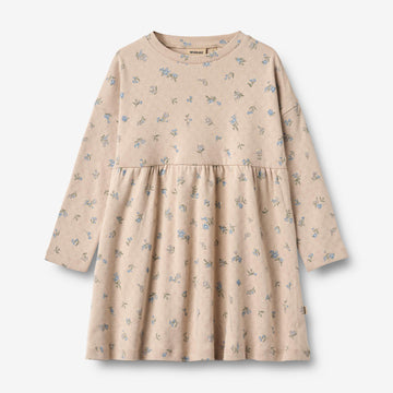 Wheat Main Jersey Kleid L/S Emmy Dress 9573 warm sand flowers