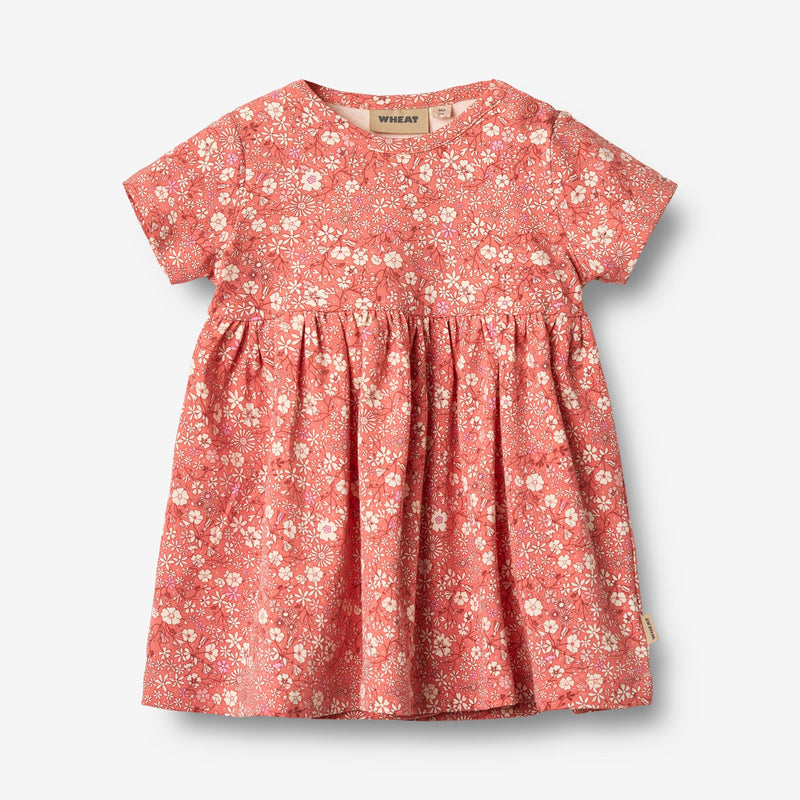 Wheat Main Jersey Kleid SS/S Nova Dress 9422 coral flowers