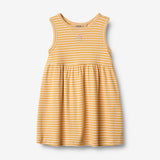 Wheat Main Jersey Kleid Stickerei Martha Dress 9449 yellow rib stripe