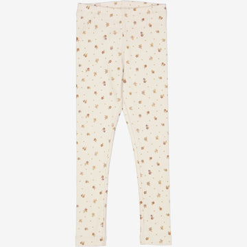 Wheat Main  Jersey Leggings Leggings 3358 chalk flowers