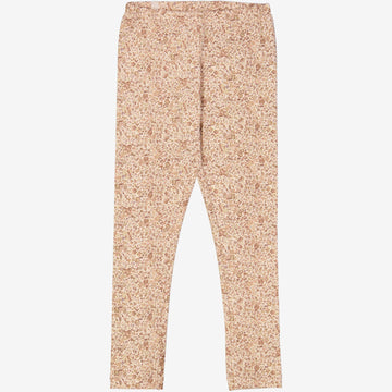 Wheat Main  Jersey Leggings Leggings 2475 rose flowers