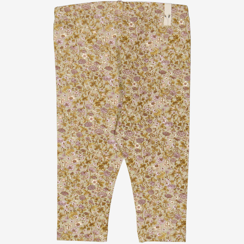 Wheat Main  Jersey Leggings | Baby Leggings 5057 fossil flowers