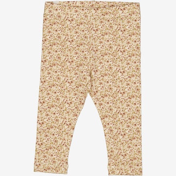Wheat Main  Jersey Leggings | Baby Leggings 3130 eggshell flowers