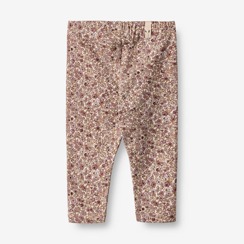 Wheat Main  Jersey Leggings Jules | Baby Leggings 0098 grey rose flowers