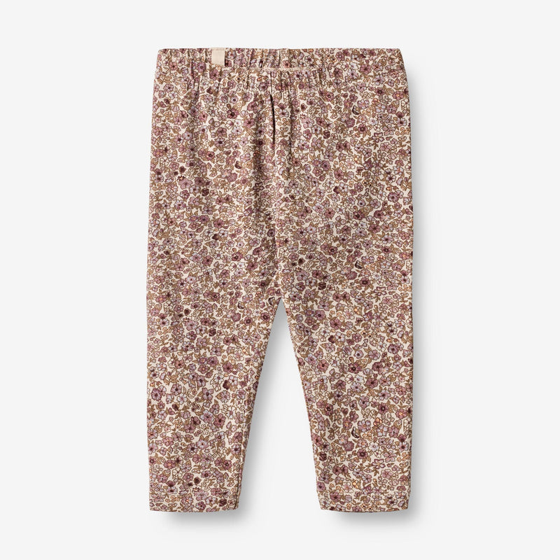 Wheat Main  Jersey Leggings Jules | Baby Leggings 0098 grey rose flowers