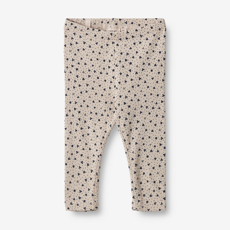 Wheat Main  Jersey Leggings Jules | Baby Leggings 3241 soft beige clover