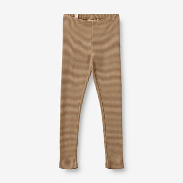 Wheat Main  Jersey Leggings Jules mit Ripp-Struktur Leggings 3238 beige rib stripe