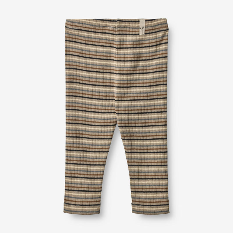 Wheat Main  Jersey Leggings Jules mit Ripp-Struktur | Baby Leggings 0181 multi stripe