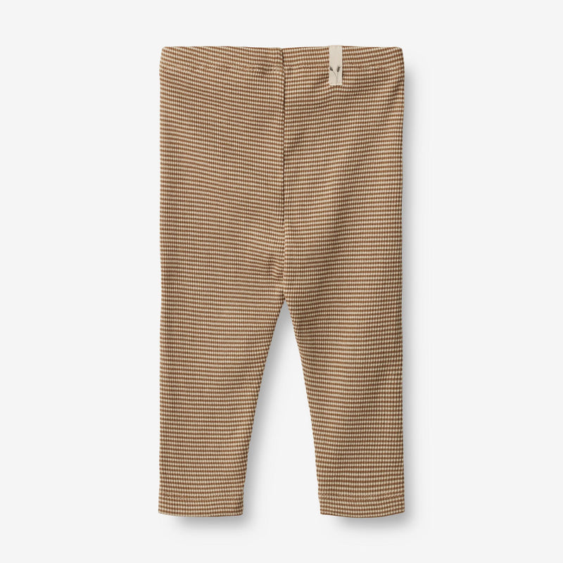 Wheat Main  Jersey Leggings Jules mit Ripp-Struktur | Baby Leggings 3238 beige rib stripe