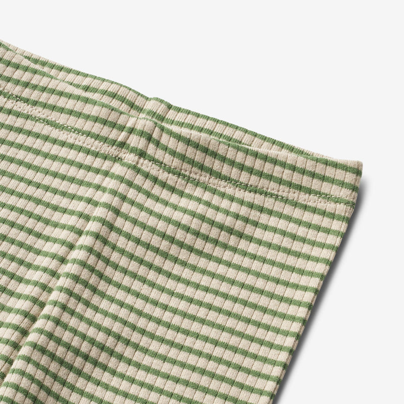 Wheat Main Streifen Jersey Leggings Jules | Baby Leggings 1142 elm green stripe