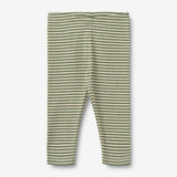 Wheat Main Streifen Jersey Leggings Jules | Baby Leggings 1142 elm green stripe