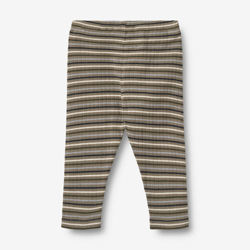 Wheat Main Jersey Leggings Jules mit Ripp-Struktur | Baby Leggings 0181 multi stripe
