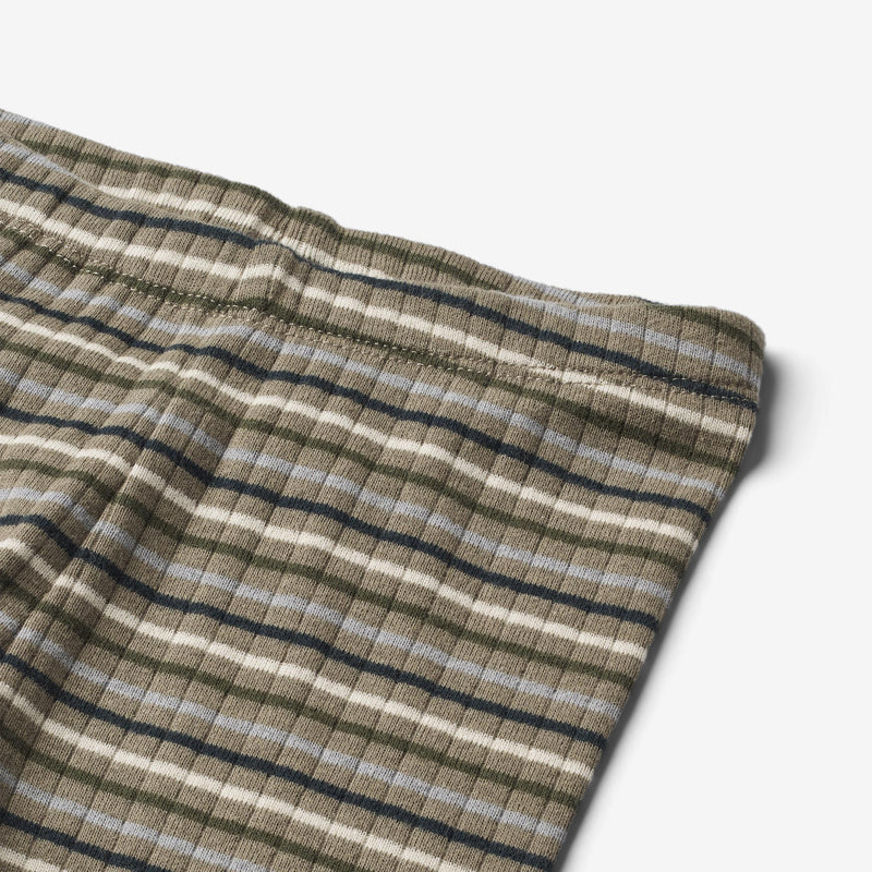 Wheat Main Jersey Leggings Jules mit Ripp-Struktur | Baby Leggings 0181 multi stripe
