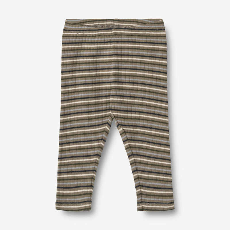 Wheat Main Jersey Leggings Jules mit Ripp-Struktur | Baby Leggings 0181 multi stripe