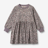 Wheat Main Jerseykleid L/S Dorthea Dress 9565 purple stone flowers