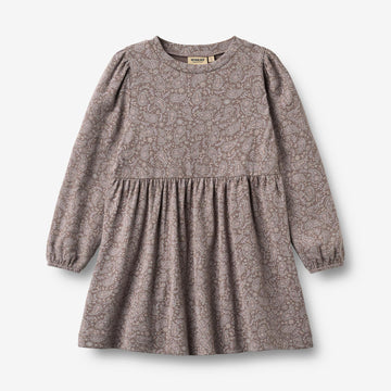 Wheat Main Jerseykleid L/S Eliane Dress 9768 purple plum paisley
