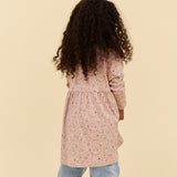 Wheat Main Jerseykleid L/S Emmy Dress 9764 grey cloud flowers