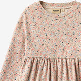 Wheat Main Jerseykleid L/S Emmy Dress 9764 grey cloud flowers