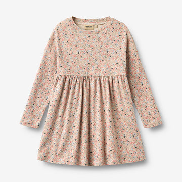 Wheat Main Jerseykleid L/S Emmy Dress 9764 grey cloud flowers