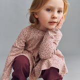 Wheat Main Jerseykleid L/S Sessa Dress 9898 dime rose small flowers