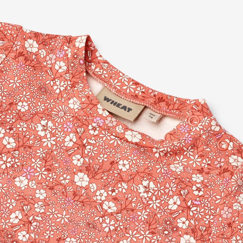 Wheat Main Jerseykleid L/S Sessa Dress 9422 coral flowers