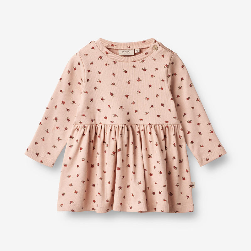 Wheat Main  Jerseykleid Ryle | Baby Dresses 2359 pink sand flowers