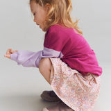 Wheat Main Jerseykleid S/S Anna Dress 9876 magenta heart flowers