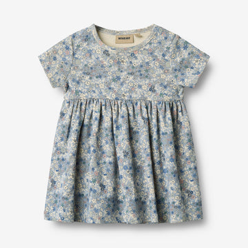 Wheat Main Jerseykleid S/S Nova Dress 9418 blue summer flowers