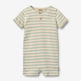 Wheat Main Kurzarm Overall Alfred Jumpsuit 9662 spring lake stripe