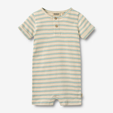 Wheat Main Kurzarm Overall Alfred Jumpsuit 9662 spring lake stripe