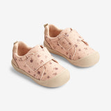 Wheat Footwear Kei Canvas mit Klettverschluß | Baby Prewalkers 2030 rose beige flowers