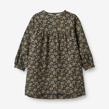 Wheat Main  Kleid Fenja Dresses 0027 black coal flowers