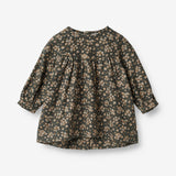 Wheat Main  Kleid Fenja | Baby Dresses 0027 black coal flowers