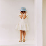 Wheat Main Kleid Gebissen Dress 1481 blue flowers