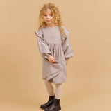 Wheat Main Kleid Gro Dress 0104 greybrown check