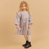 Wheat Main Kleid Gro Dress 0104 greybrown check
