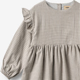Wheat Main Kleid Gro Dress 0104 greybrown check