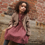 Wheat Main  Kleid Gunvor mit Stickerei Dresses 2118 aubergine