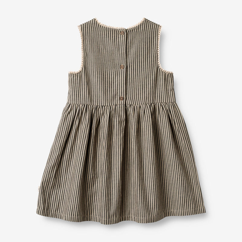 Wheat Main  Kleid Kirsten Dresses 0030 black coal stripe