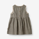 Wheat Main  Kleid Kirsten | Baby Dresses 0030 black coal stripe