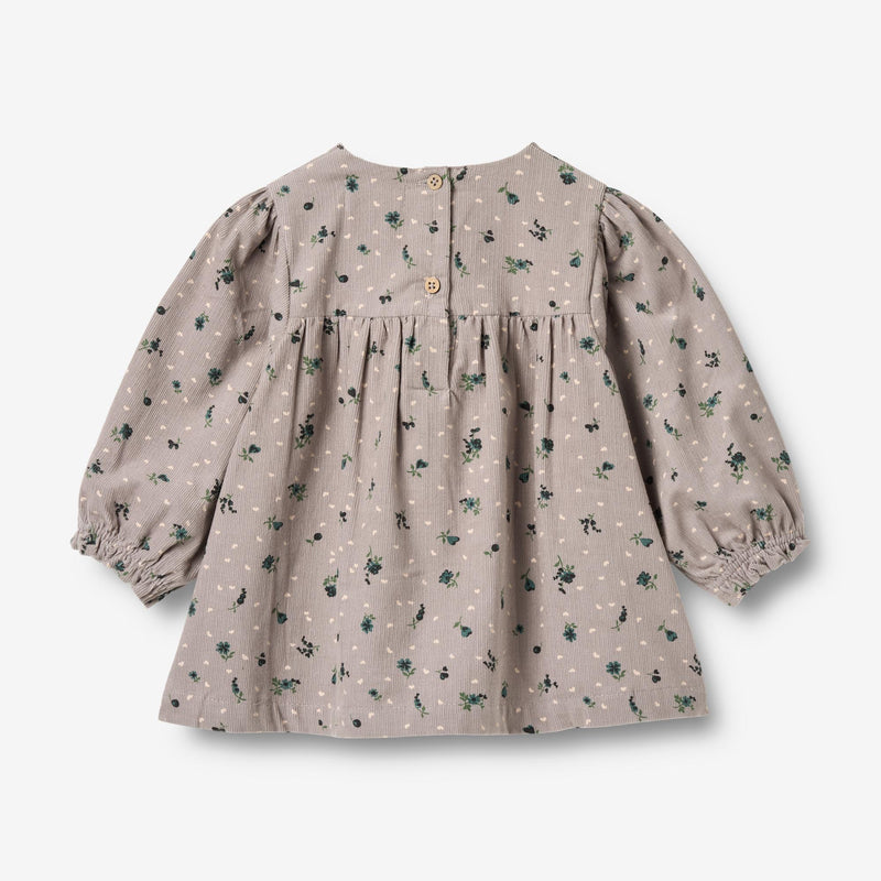 Wheat Main Kleid L/S Elvira Dress 9553 dusty purple flower hearts