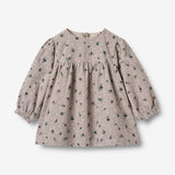Wheat Main Kleid L/S Elvira Dress 9553 dusty purple flower hearts