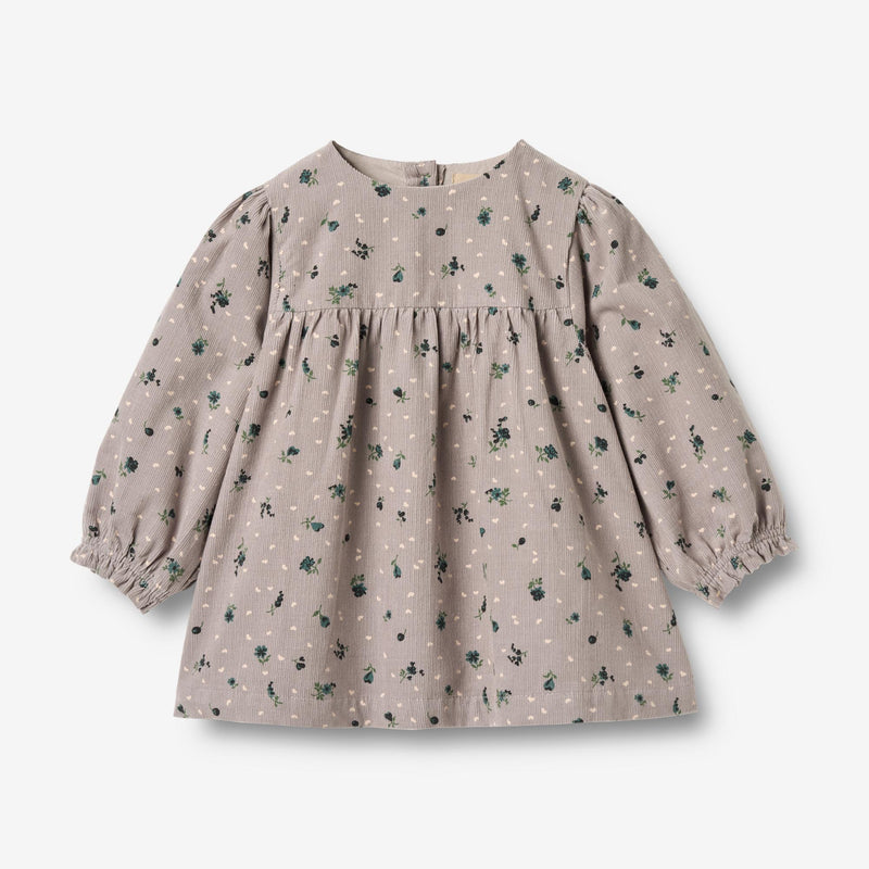 Wheat Main Kleid L/S Elvira Dress 9553 dusty purple flower hearts